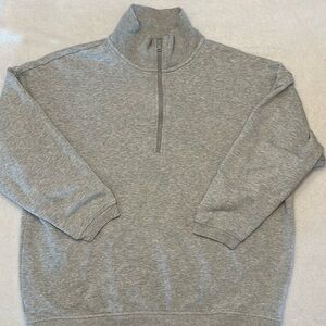 Aerie Medium Gray quarter zip